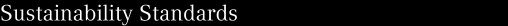 Sustainability Standards