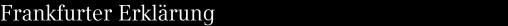 Frankfurter Erklärung