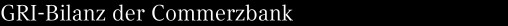 GRI-Bilanz der Commerzbank 