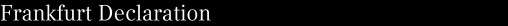 Frankfurt Declaration