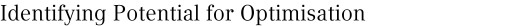 Identifying Potential for Optimisation