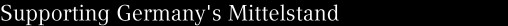 Supporting Germany's Mittelstand