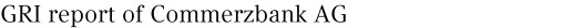 GRI report of Commerzbank AG