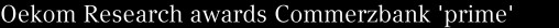 Oekom Research awards Commerzbank 'prime'