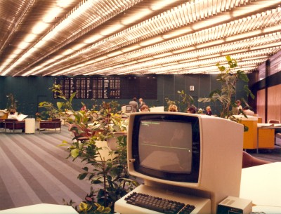 1976 Commerzbank Frankfurt Hauptgeschäft Computer