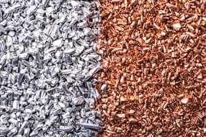 Silber und Kupfer Granulat Hintergrund