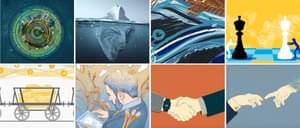 Die Abbildung zeigt eine Kollage bisheriger Studien der Unternehmerperspektiven