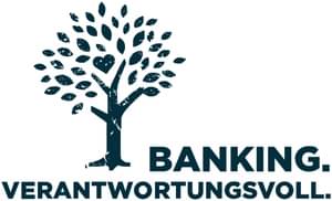 Die Abbildung zeigt das Nachhaltigskeit Logo der Commerzbank - Banking Nachhaltig