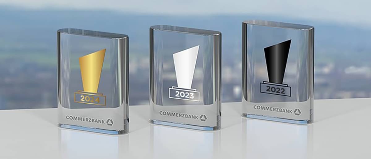 The figure shows the awards of Commerzbank from 2022 to 2024