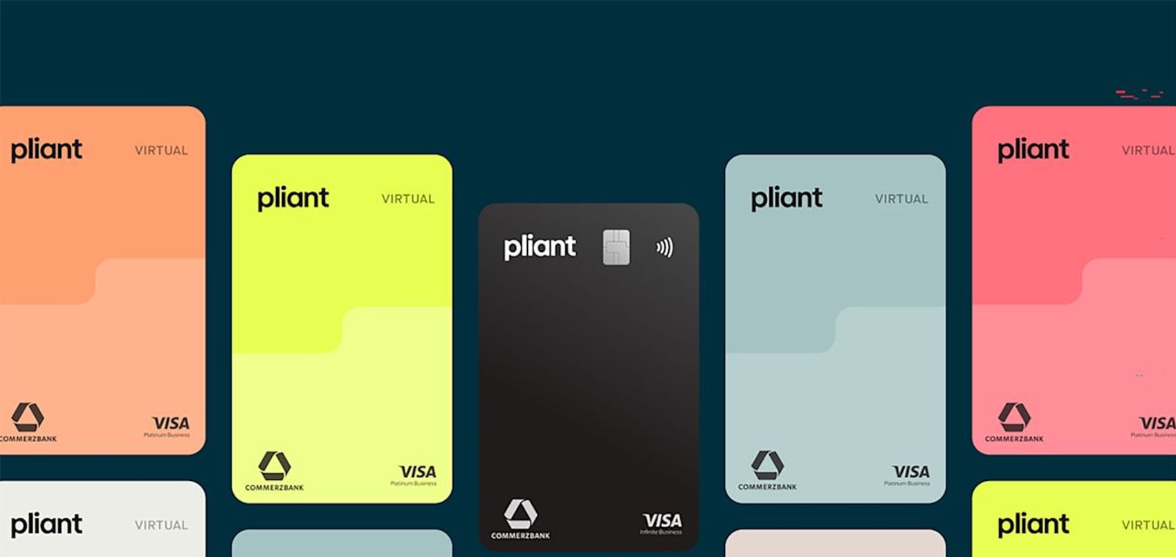 5 colorful virtual corporate cards Pliant meets Commerzbank